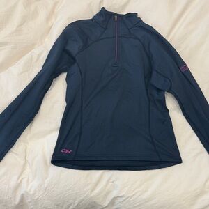 Outdoor Research Dark Blue Half-Zip Pullover